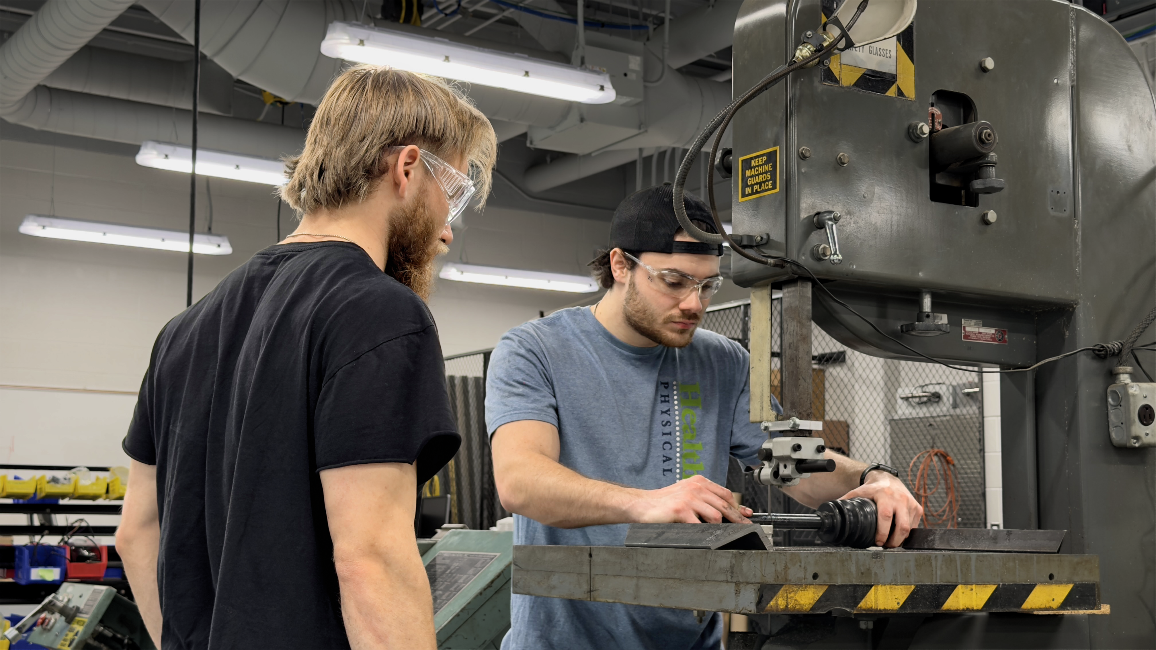 Photos of Eastern, Michigan University, Baja racing team working on their capstone project